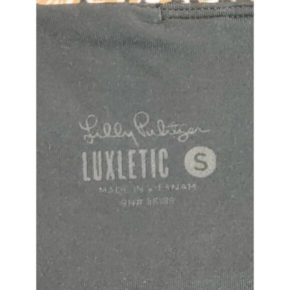 Lilly Pulitzer Luxletic Onyx Peony Weekender Legging High Rise Women Small - Picture 4 of 9